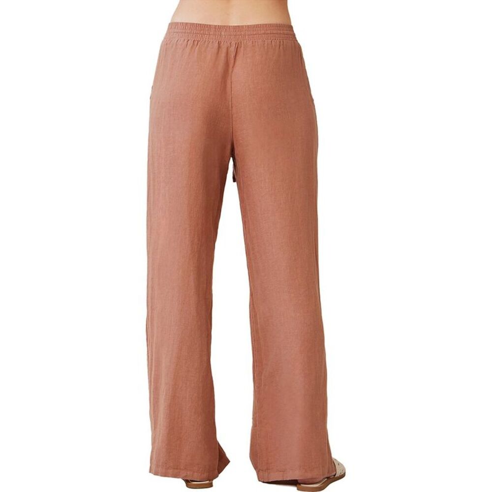 Bella Dahl Womens  Side Slit Linen Wide Leg Pant - Picture 2 of 3